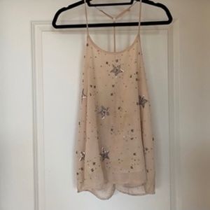 Free People Star Embroidered Tank